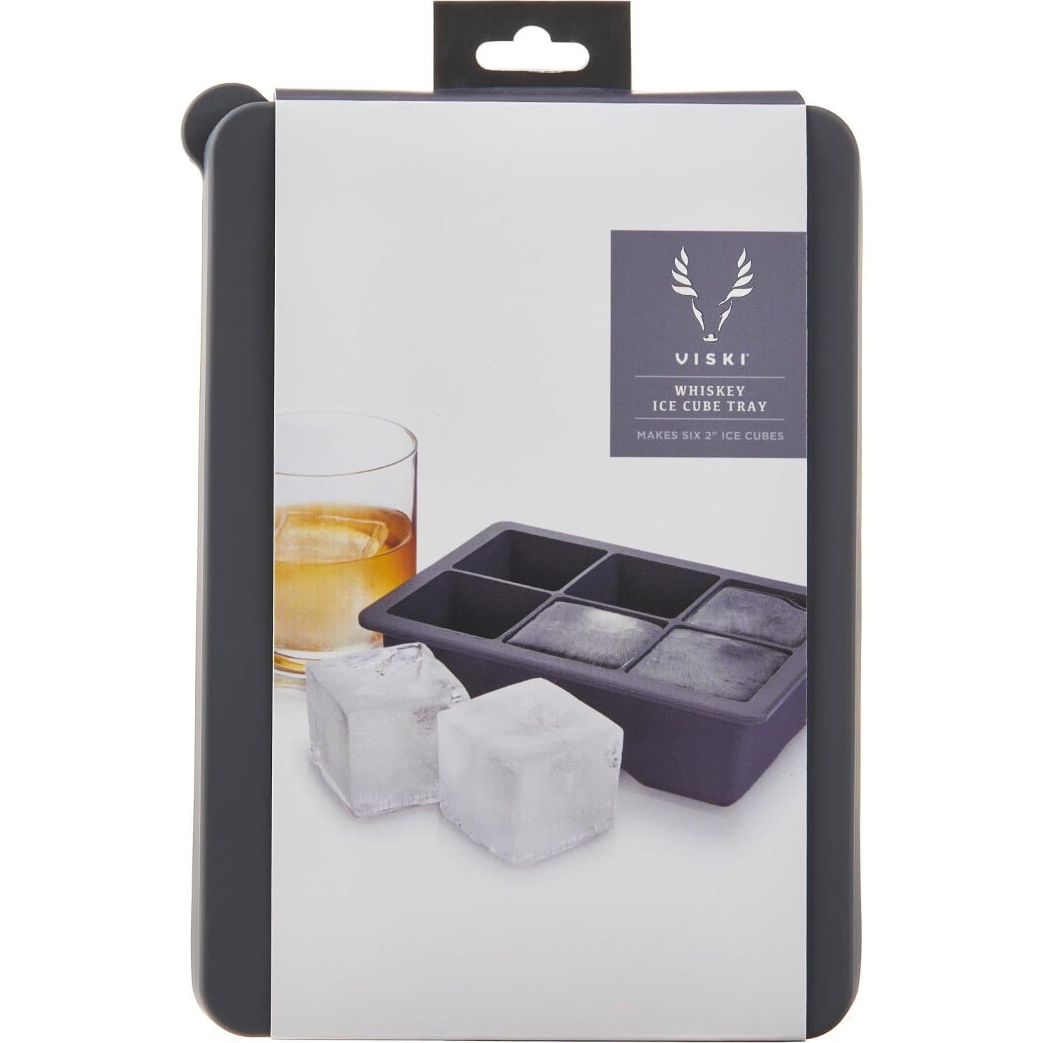 Bandeja de Hielo Viski con Tapa, 6 Cubos de 5.08 cm, Gris