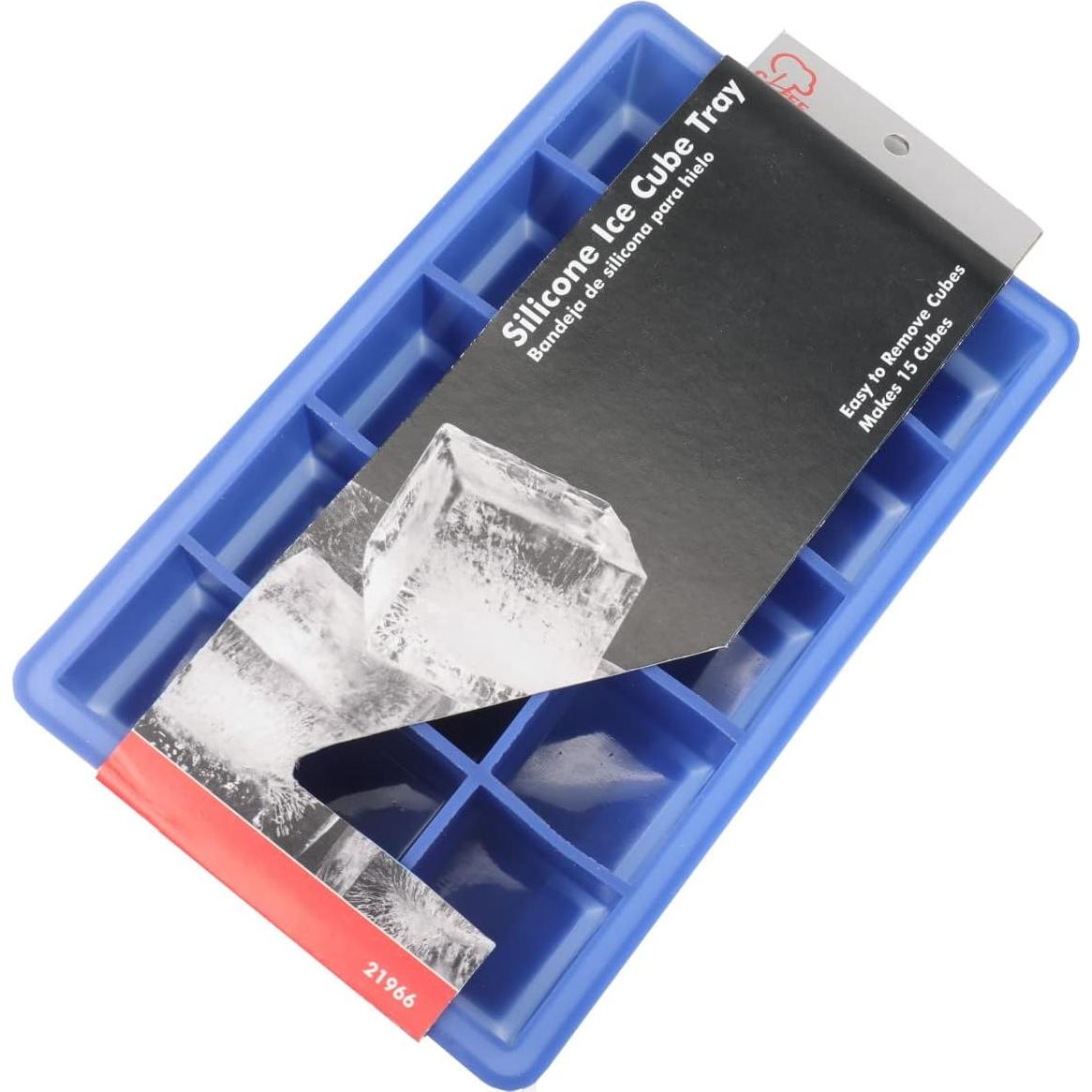 Bandeja de Hielo de Silicona Chef Craft 15 Cubos Azul