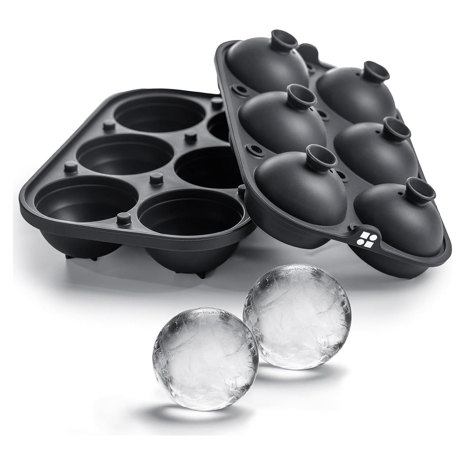 Molde de Hielo Glacio de Silicona Grande - 6 Esferas 6.35 cm