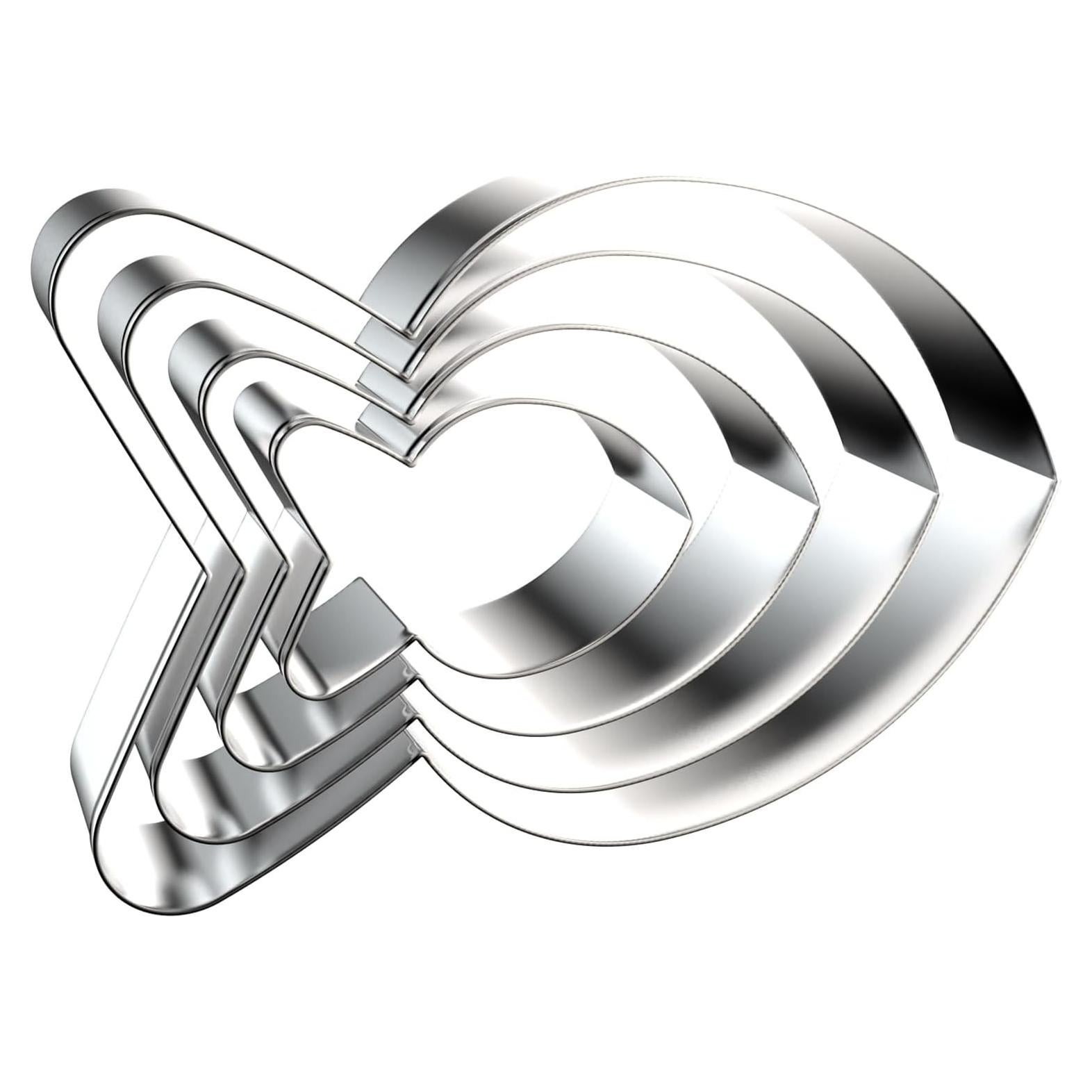 Juego de Cortadores de Galletas QAAQS Pez Dorado 4 Piezas