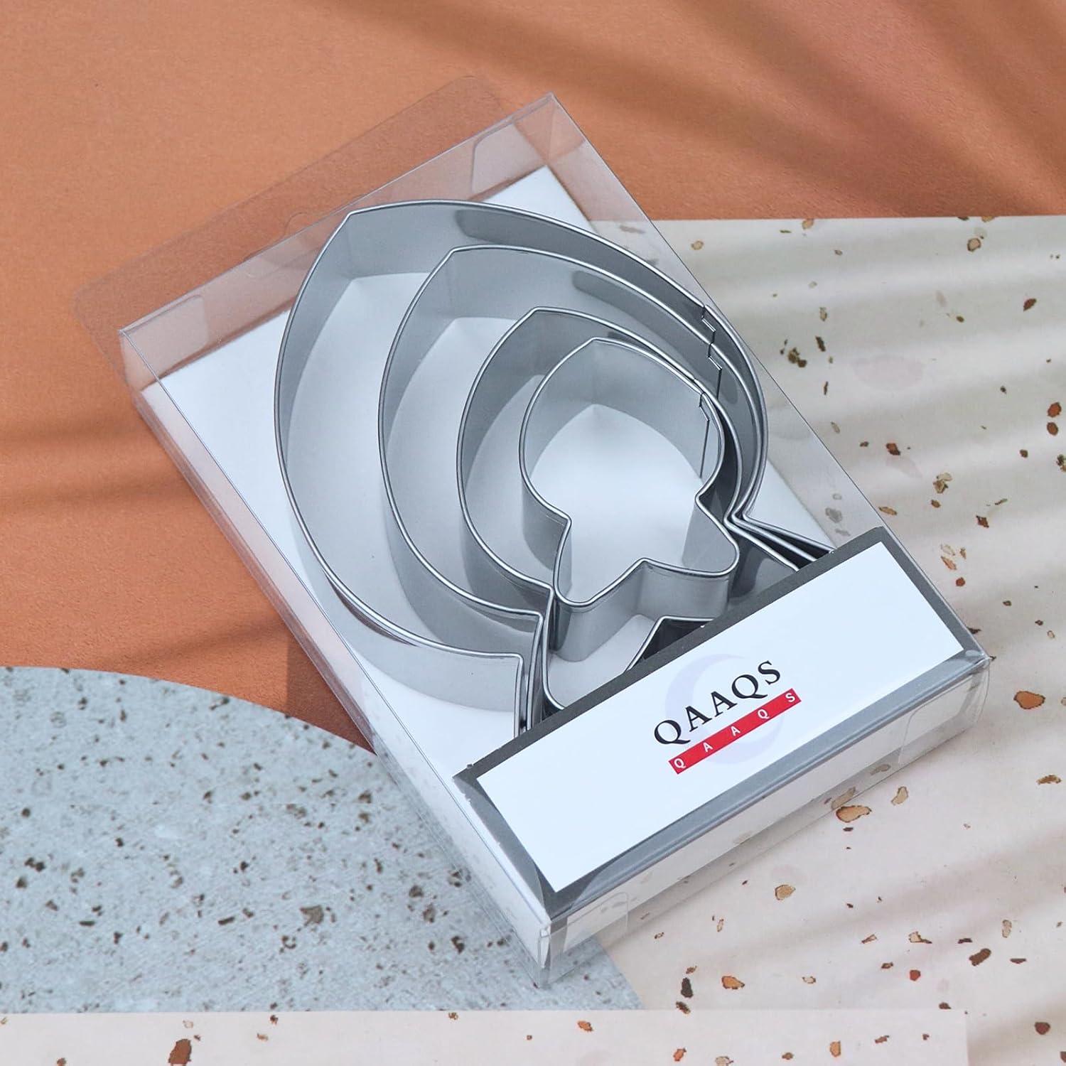 Juego de Cortadores de Galletas QAAQS Pez Dorado 4 Piezas