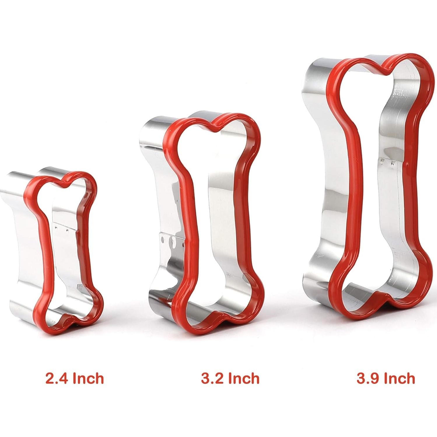 Juego de Cortadores de Galletas para Perros COOKIEQUE 3 Piezas