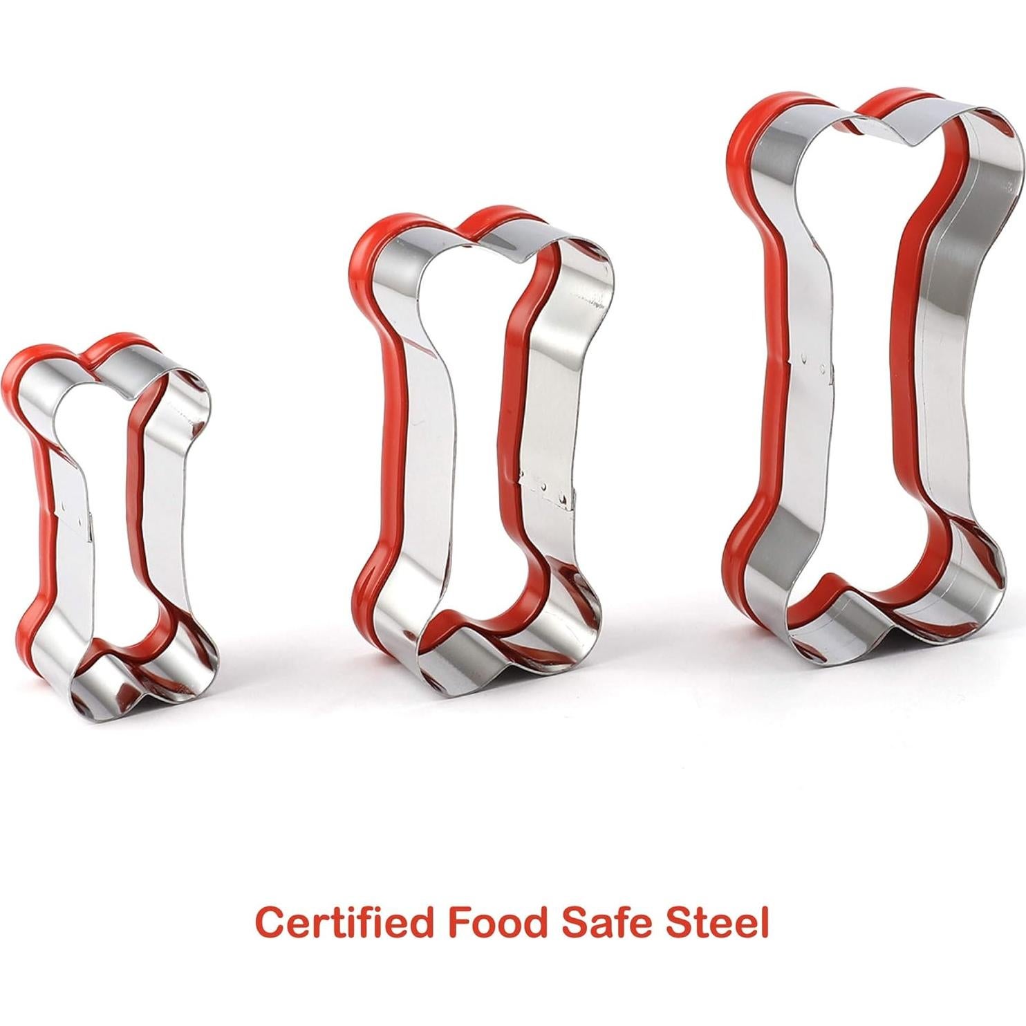 Juego de Cortadores de Galletas para Perros COOKIEQUE 3 Piezas