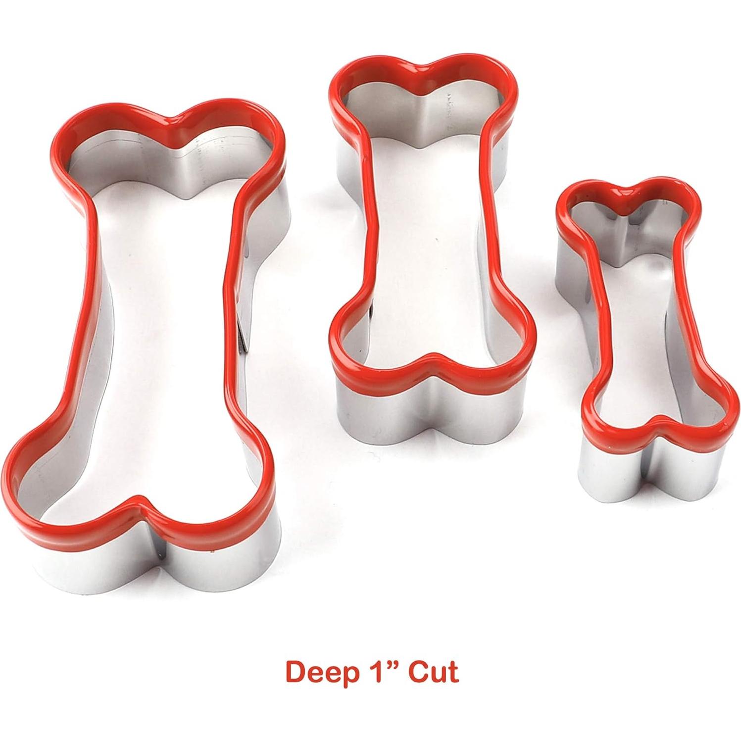 Juego de Cortadores de Galletas para Perros COOKIEQUE 3 Piezas