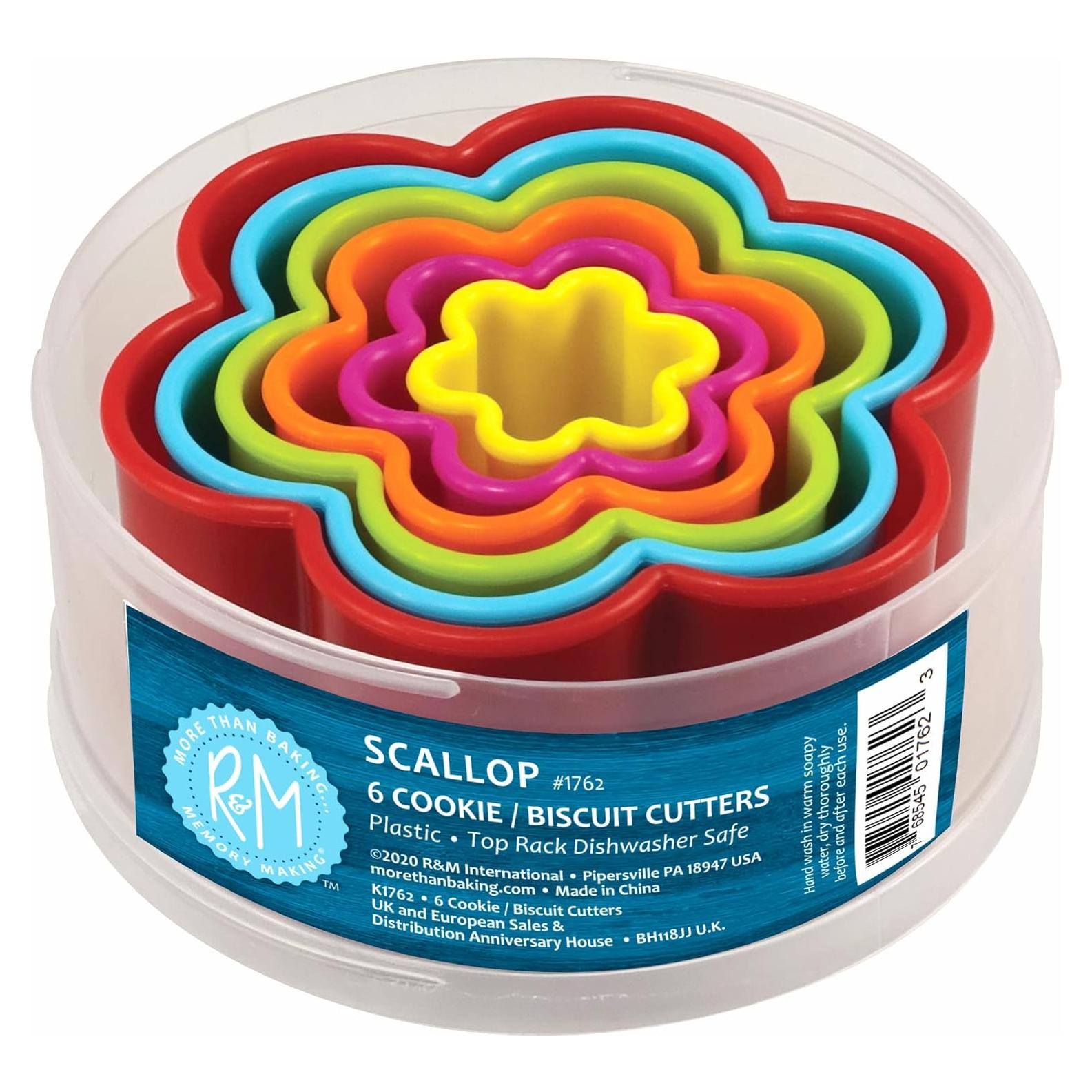 Set de 6 Cortadores de Galletas R&M Internacional Flor Multicolor