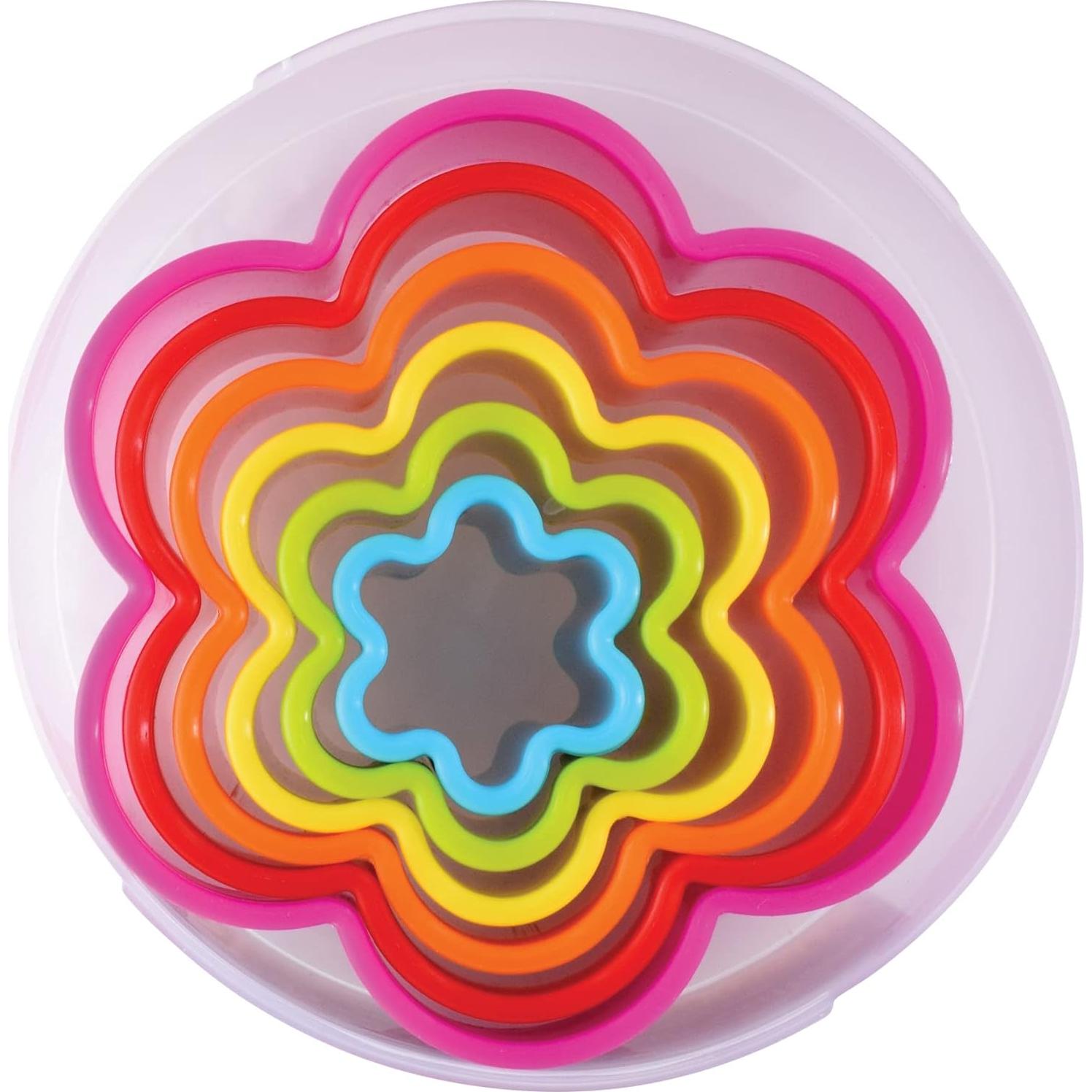 Set de 6 Cortadores de Galletas R&M Internacional Flor Multicolor