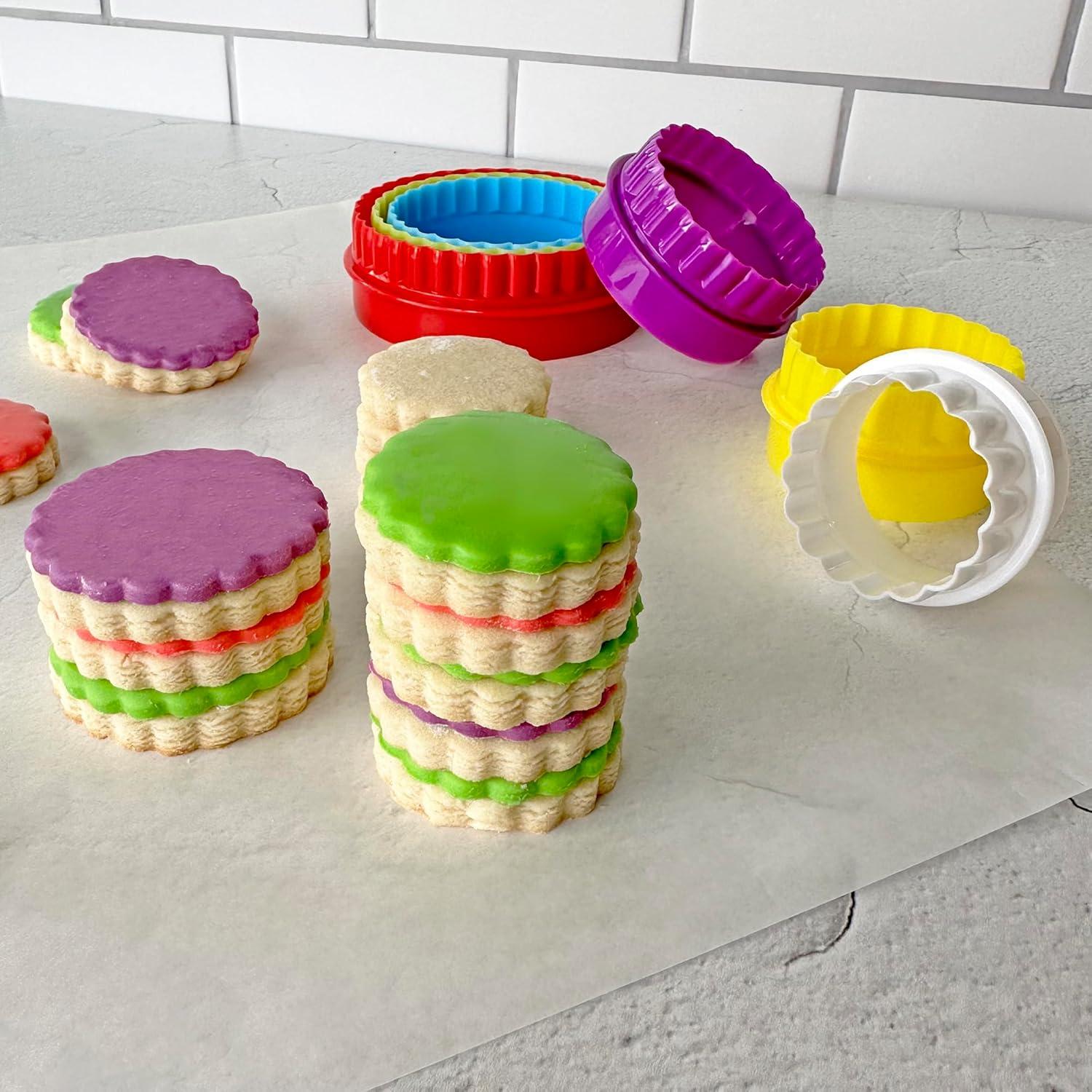 Set de 6 Cortadores de Galletas R&M Internacional Flor Multicolor