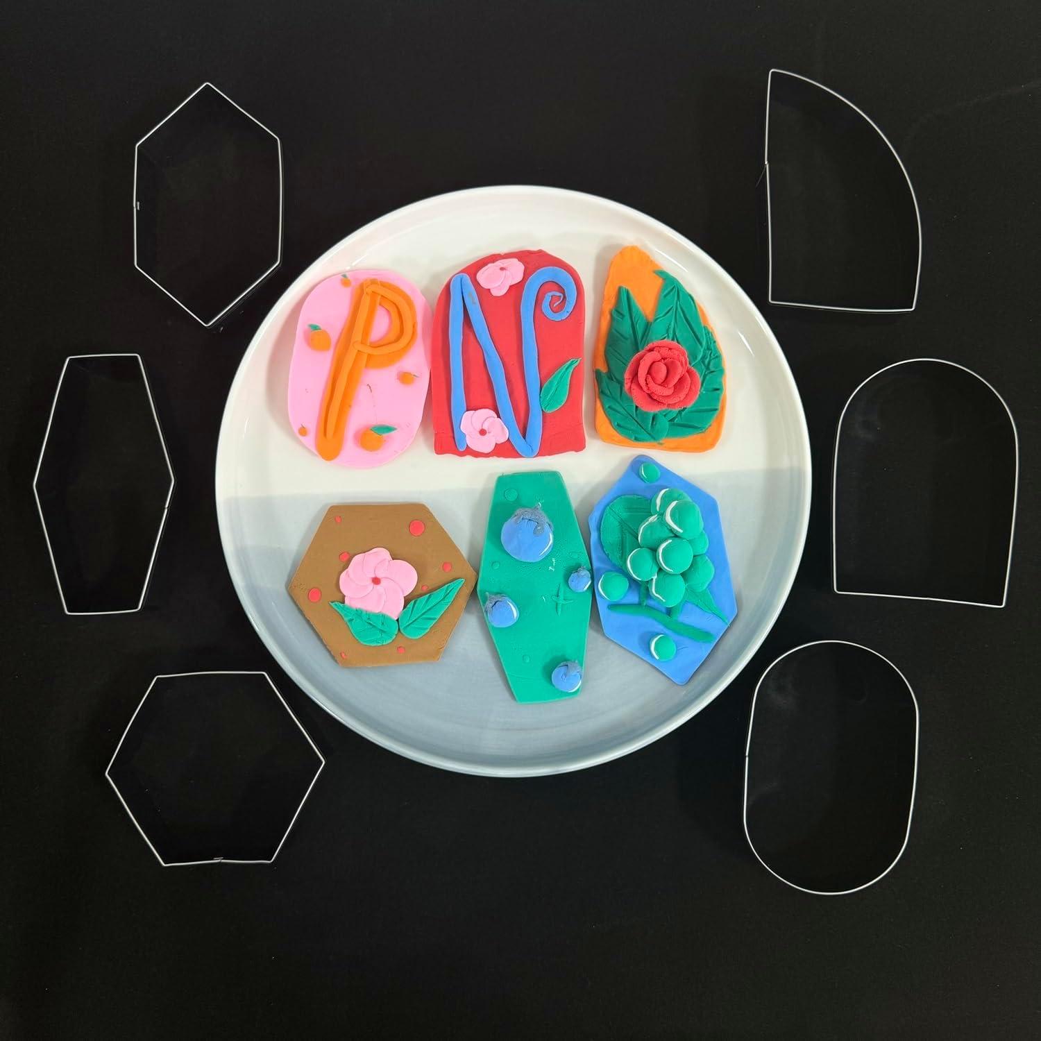 Juego de Cortadores de Galletas Auktosmn - 6 Piezas Acero Inoxidable