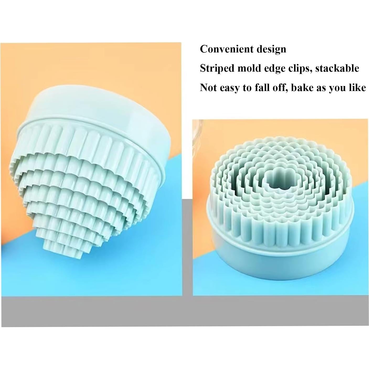 Cortadores de Galletas Bolonie 8 PCS Redondos y Circulares