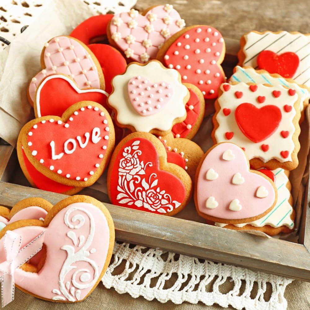 Juego de Cortadores de Galletas Corazón YomiFamily 10 Piezas