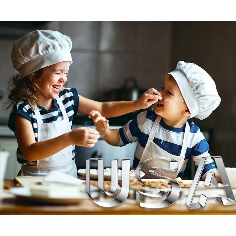 Juego de Cortadores de Galletas Patrióticos Hying 6 Piezas Acero Inoxidable