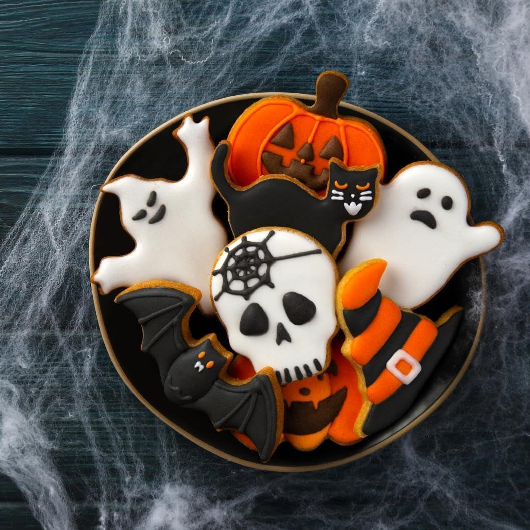 Juego de Cortadores de Galletas Halloween QtoiKce 9 Piezas Acero Inoxidable