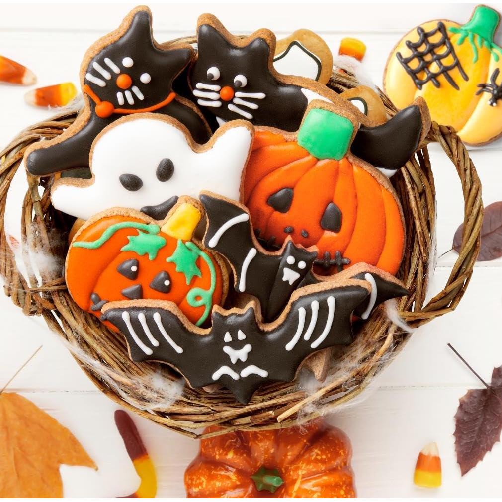 Juego de Cortadores de Galletas Halloween BYkooc - 12 Piezas Acero Inoxidable