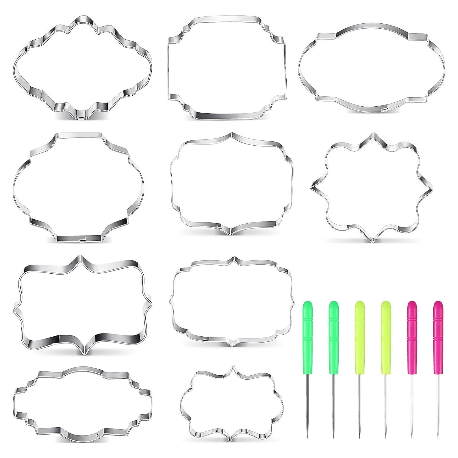 Cortadores de Galletas Geiserailie 10 Piezas Acero Inoxidable