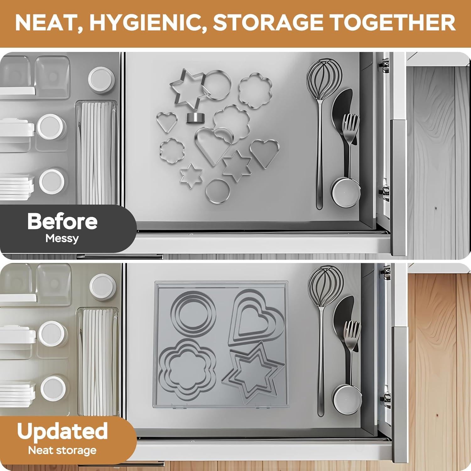 Juego de Cortadores de Galletas 12 Piezas Acero Inoxidable