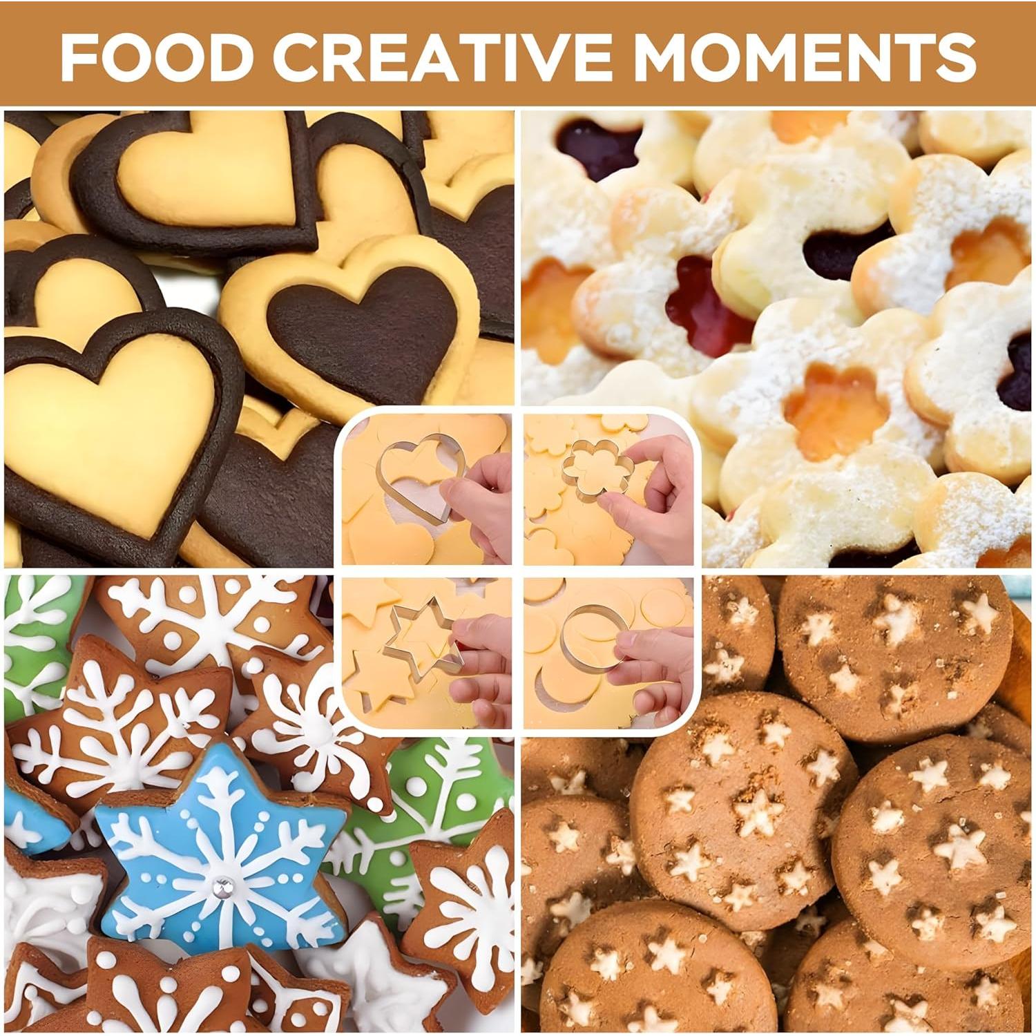 Juego de Cortadores de Galletas 12 Piezas Acero Inoxidable