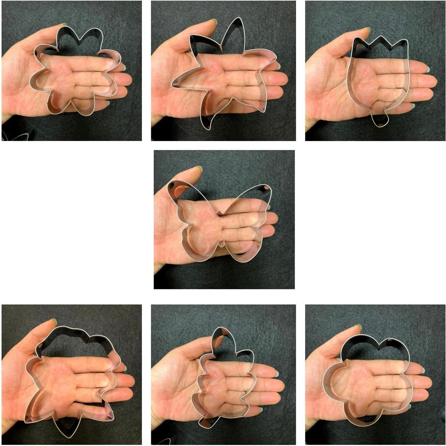 Juego de Cortadores de Galletas LUBTOSMN - 7 Piezas Flores