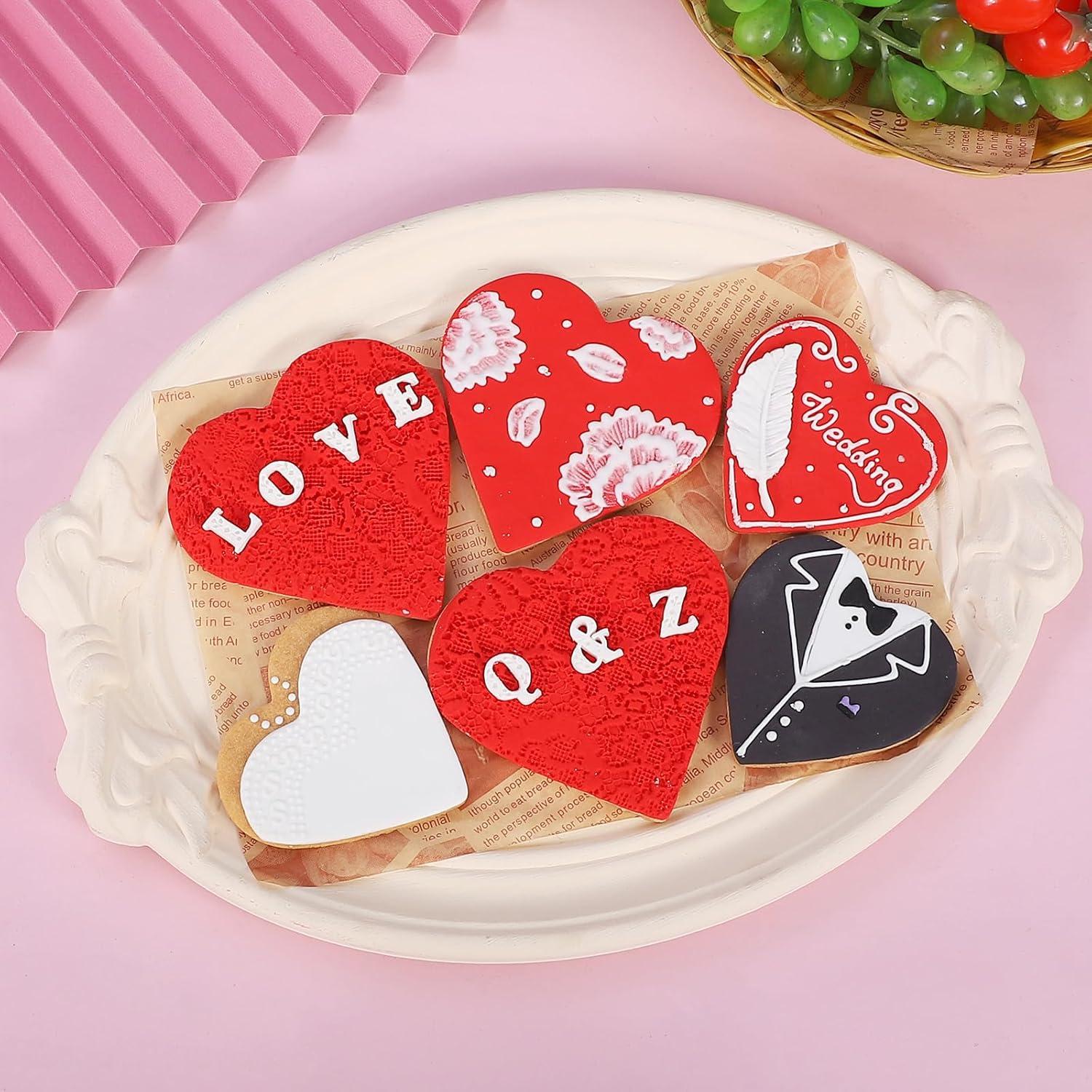 Juego de Cortadores de Galletas Corazón BakingWorld - 5 Piezas