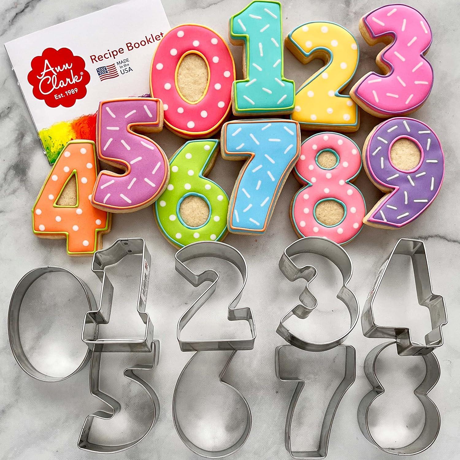 Cortadores de Galletas de Números Ann Clark Set 9 Piezas