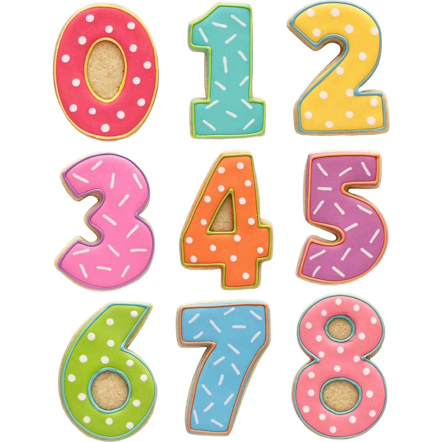 Cortadores de Galletas de Números Ann Clark Set 9 Piezas