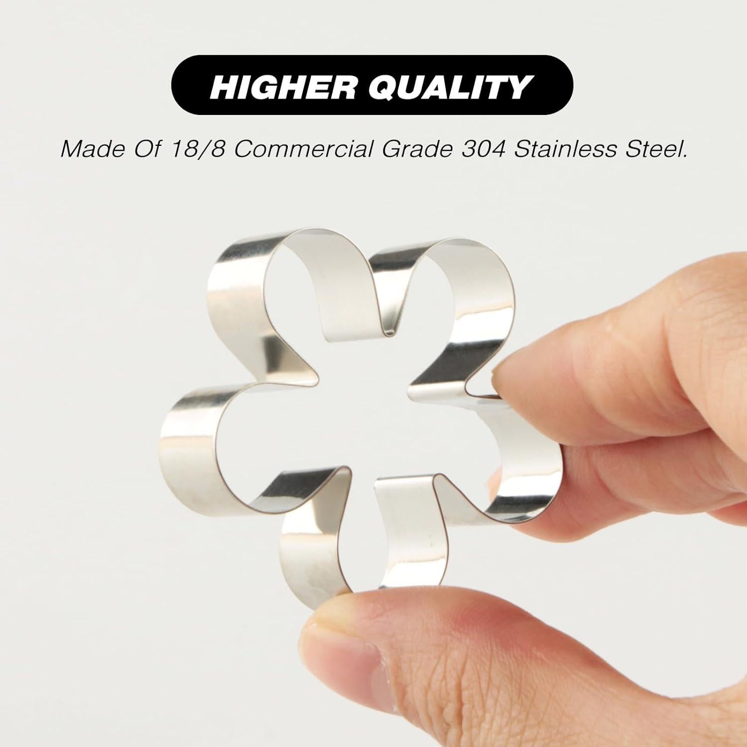 Juego de 12 Cortadores de Galletas Mini Flor y Hoja SurgeHai