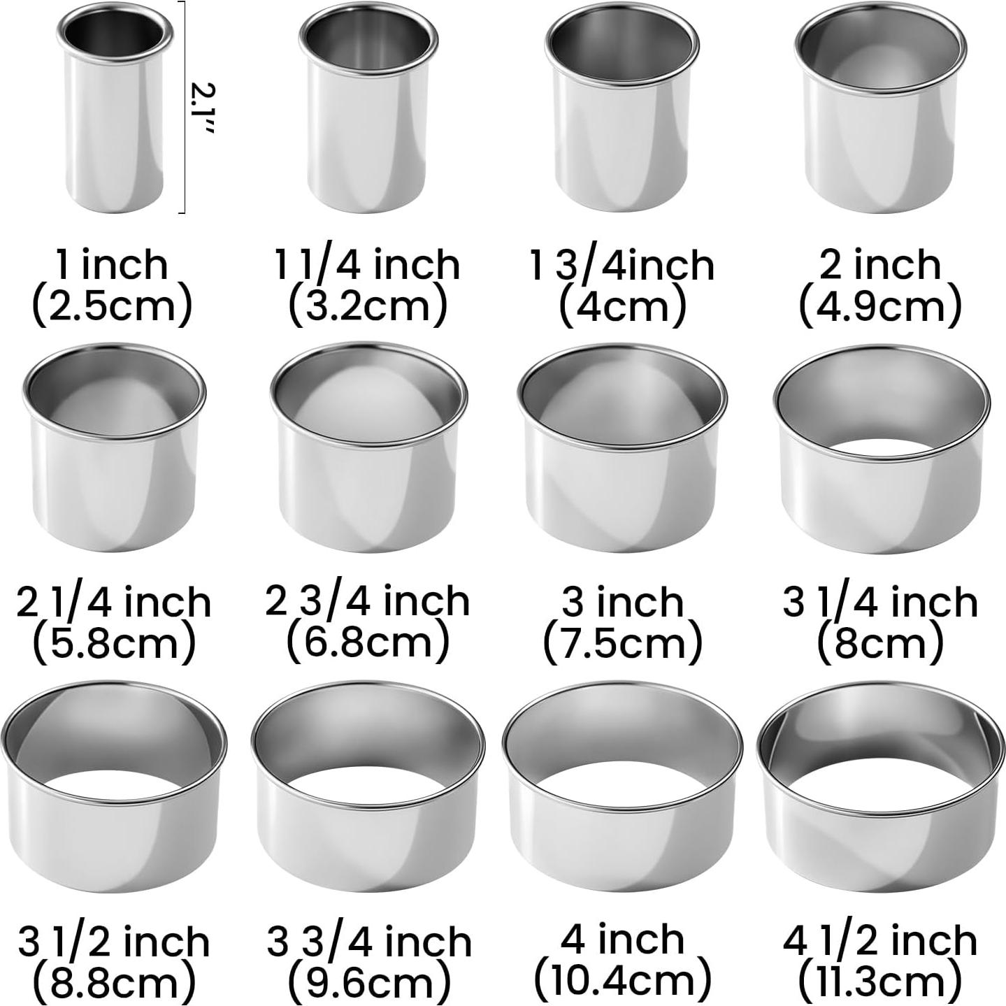 Juego de Cortadores de Galletas Vinland 12 Piezas Acero Inoxidable