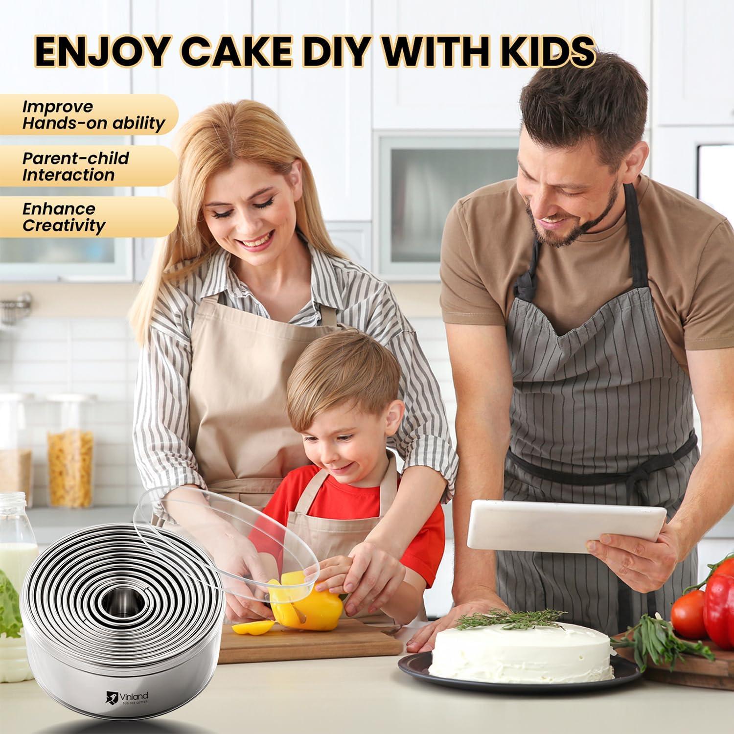 Juego de Cortadores de Galletas Vinland 12 Piezas Acero Inoxidable