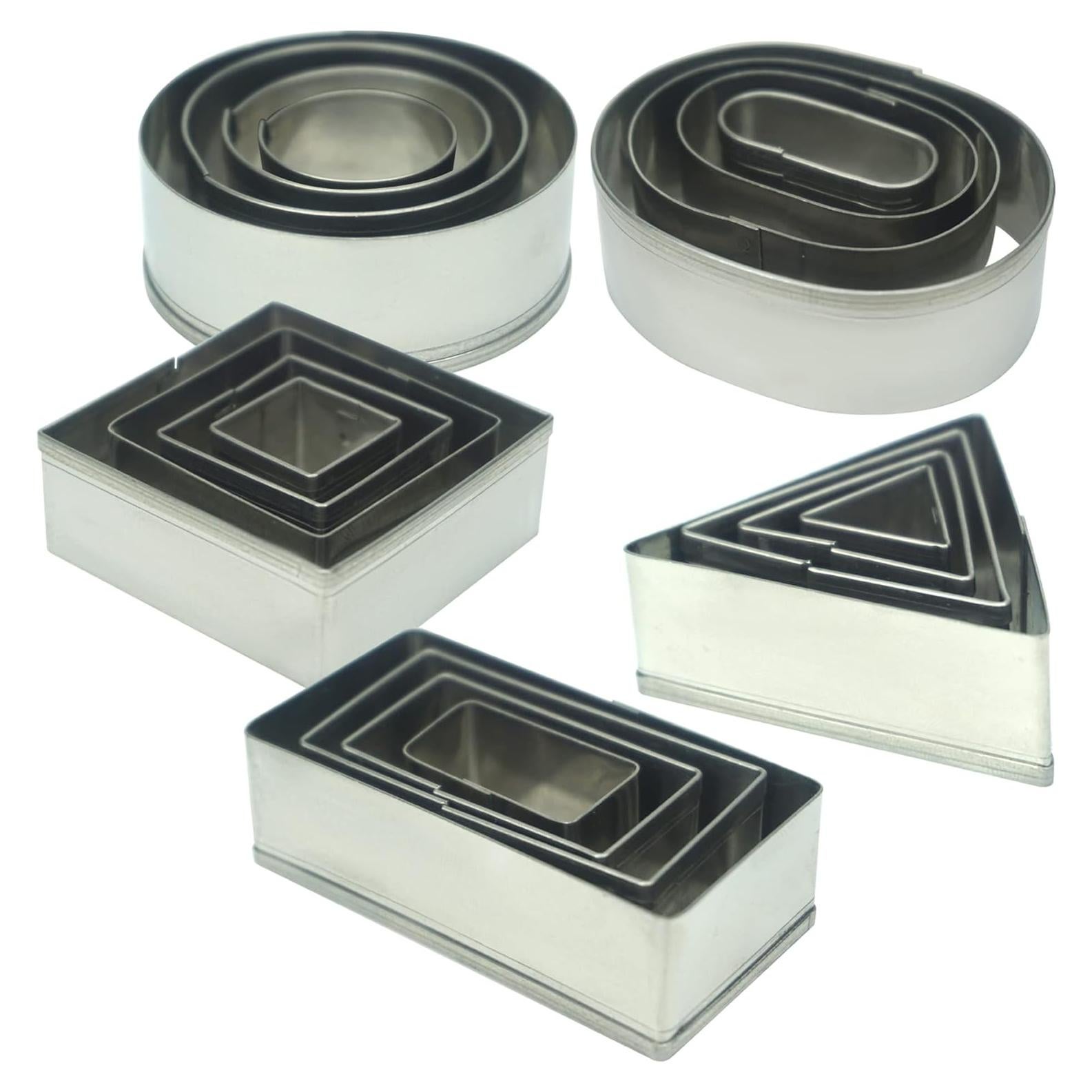 Juego de Cortadores de Galletas Geométricos 20 Pcs 2WDECOR