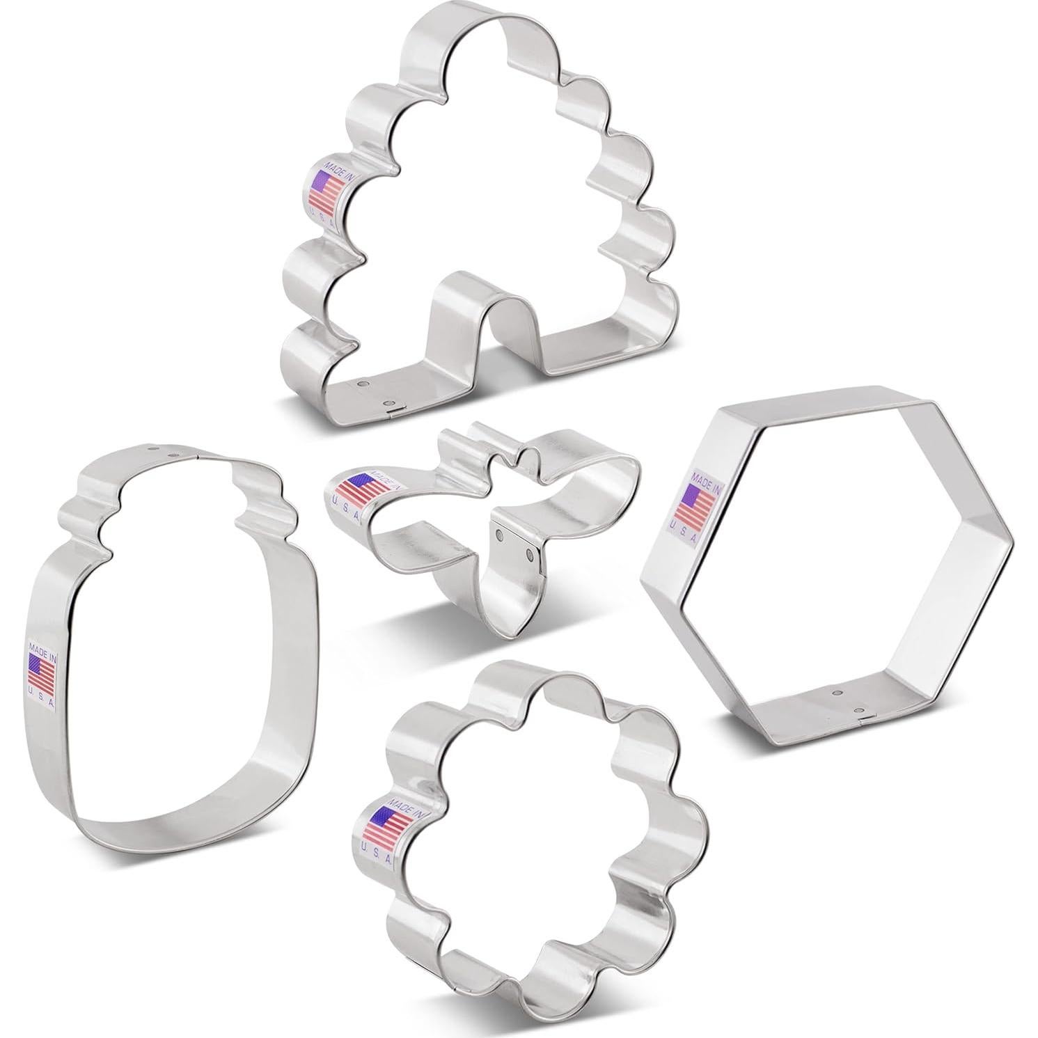 Juego de Cortadores de Galletas Ann Clark 5 Piezas Temática Abeja