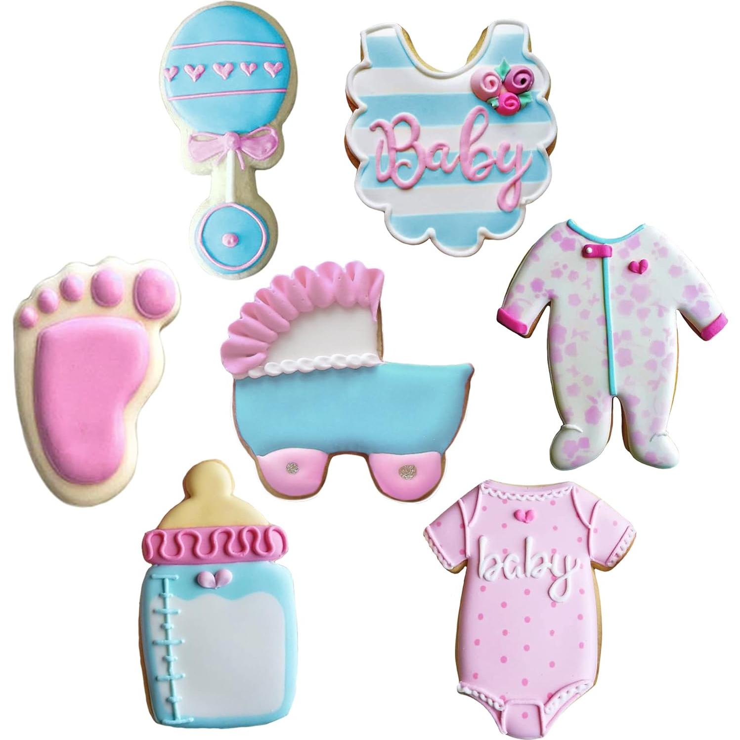 Set de Cortadores de Galletas Ann Clark 7 Piezas Baby Shower