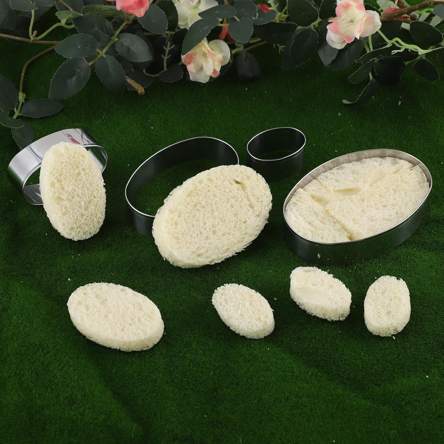 Conjunto de Cortadores de Galletas Ovalados ANCKNE - 4 Tamaños