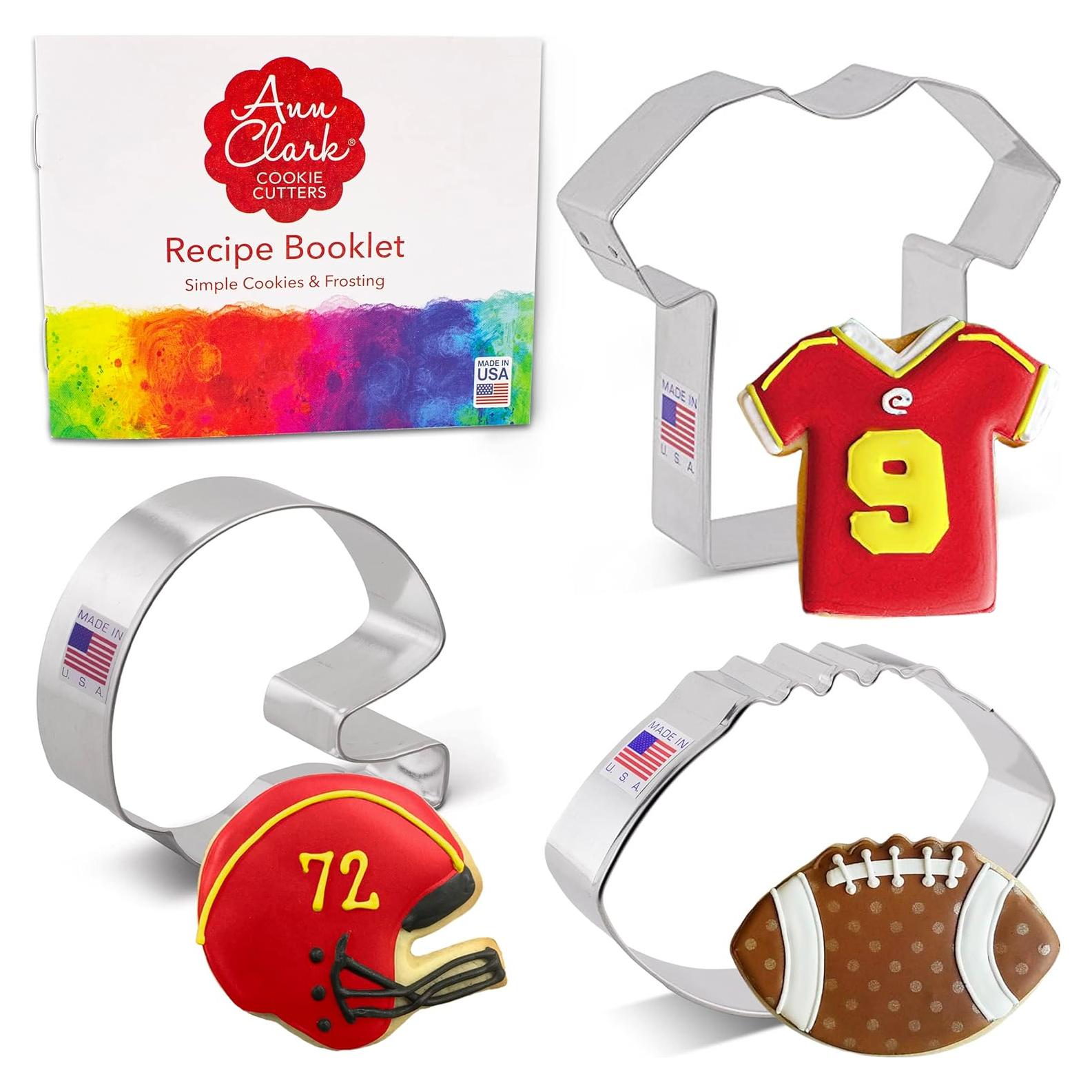 Cortadores de Galletas de Fútbol Ann Clark Set 3 Piezas