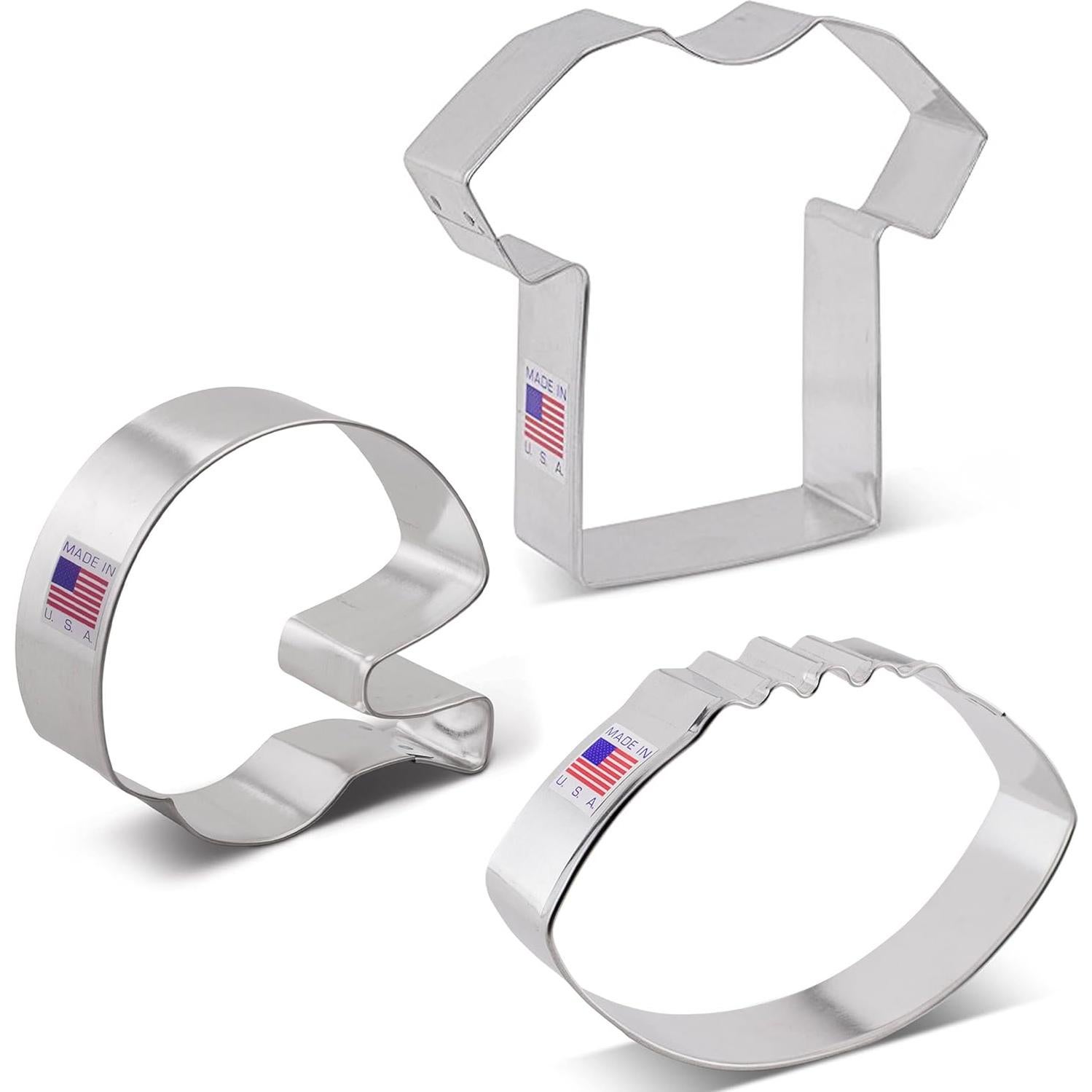 Cortadores de Galletas de Fútbol Ann Clark Set 3 Piezas