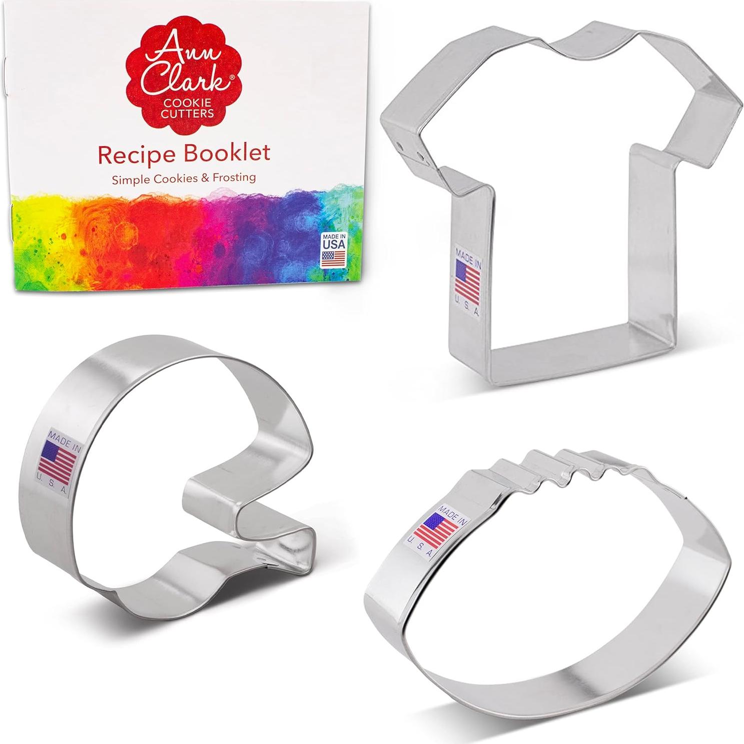 Cortadores de Galletas de Fútbol Ann Clark Set 3 Piezas