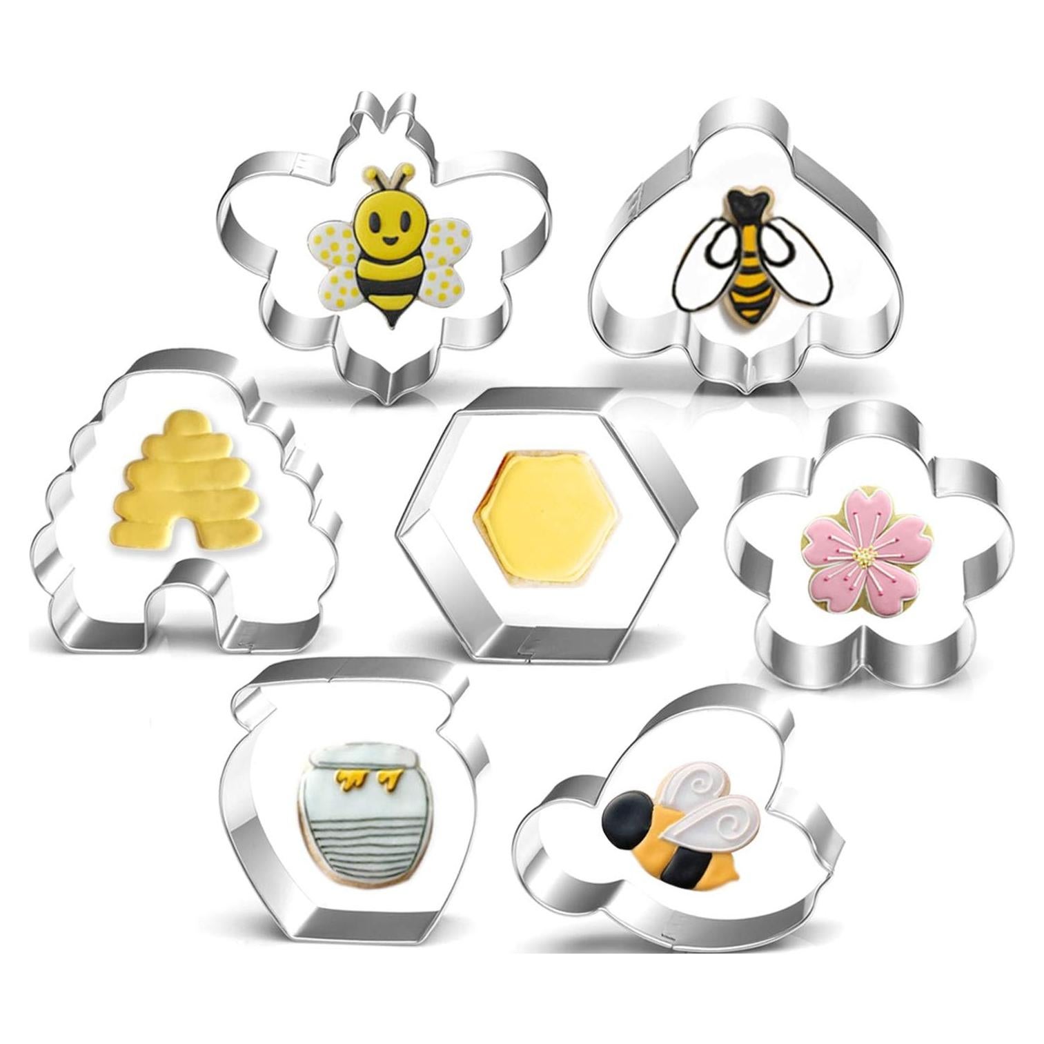 Juego de Cortadores de Galletas LUBTOSMN - 7 Piezas Temática Abeja