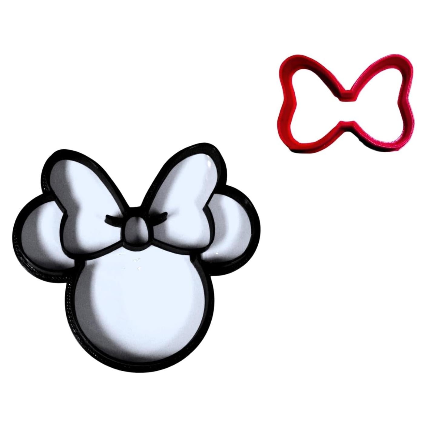 Juego de 2 Cortadores de Galletas Minnie Mouse YNGLLC