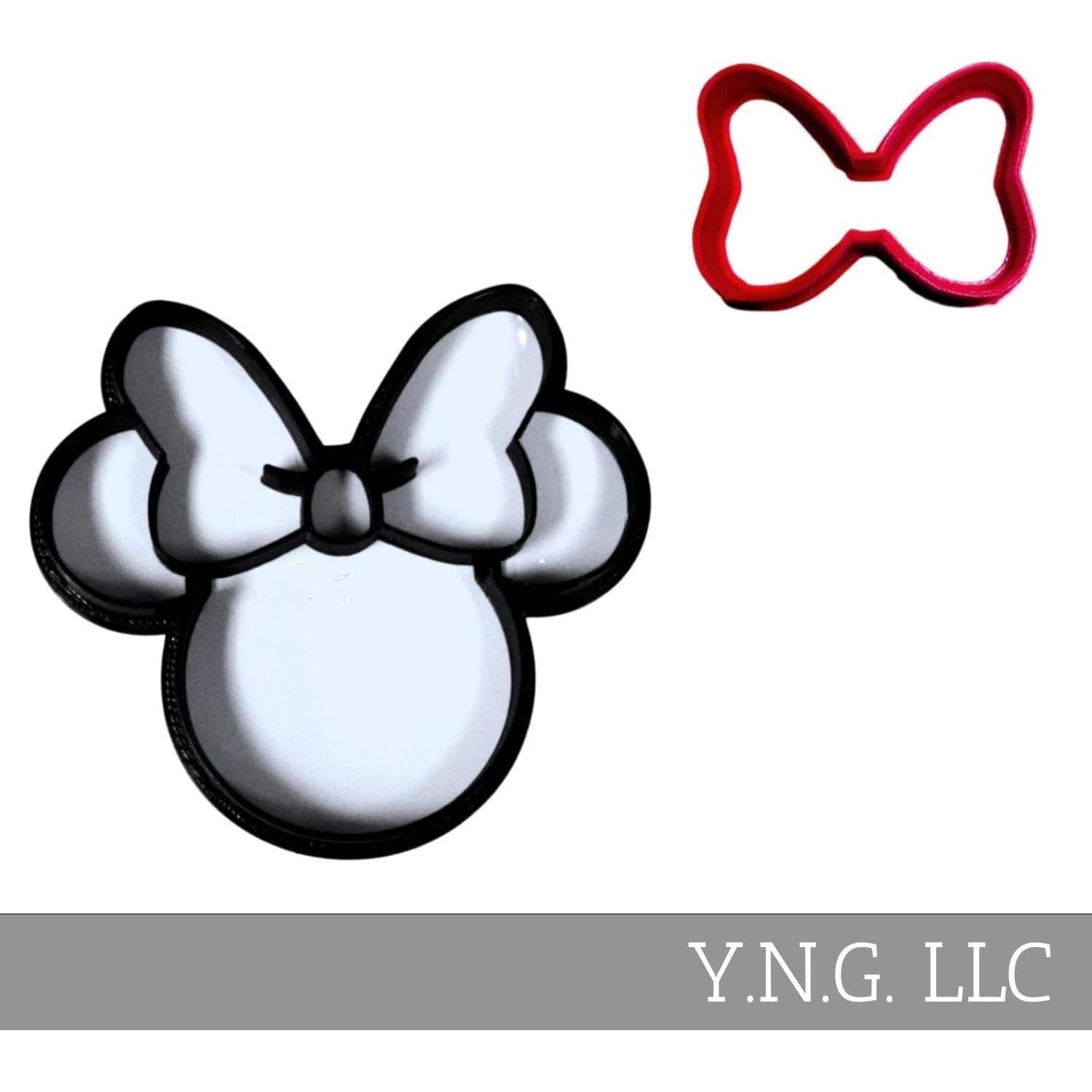 Juego de 2 Cortadores de Galletas Minnie Mouse YNGLLC