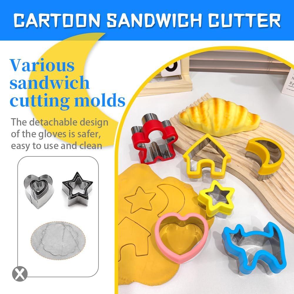 Juego de 6 Cortadores de Galletas AOSHIDINGSHUO - Acero Inoxidable