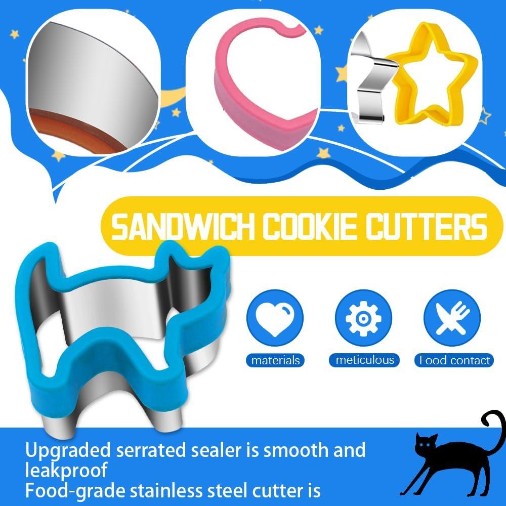 Juego de 6 Cortadores de Galletas AOSHIDINGSHUO - Acero Inoxidable