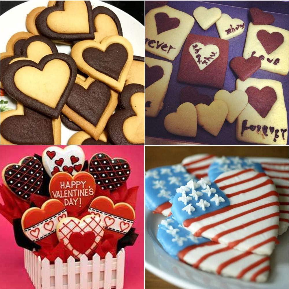 Juego de Cortadores de Galletas Corazón BakingWorld, 9 Piezas