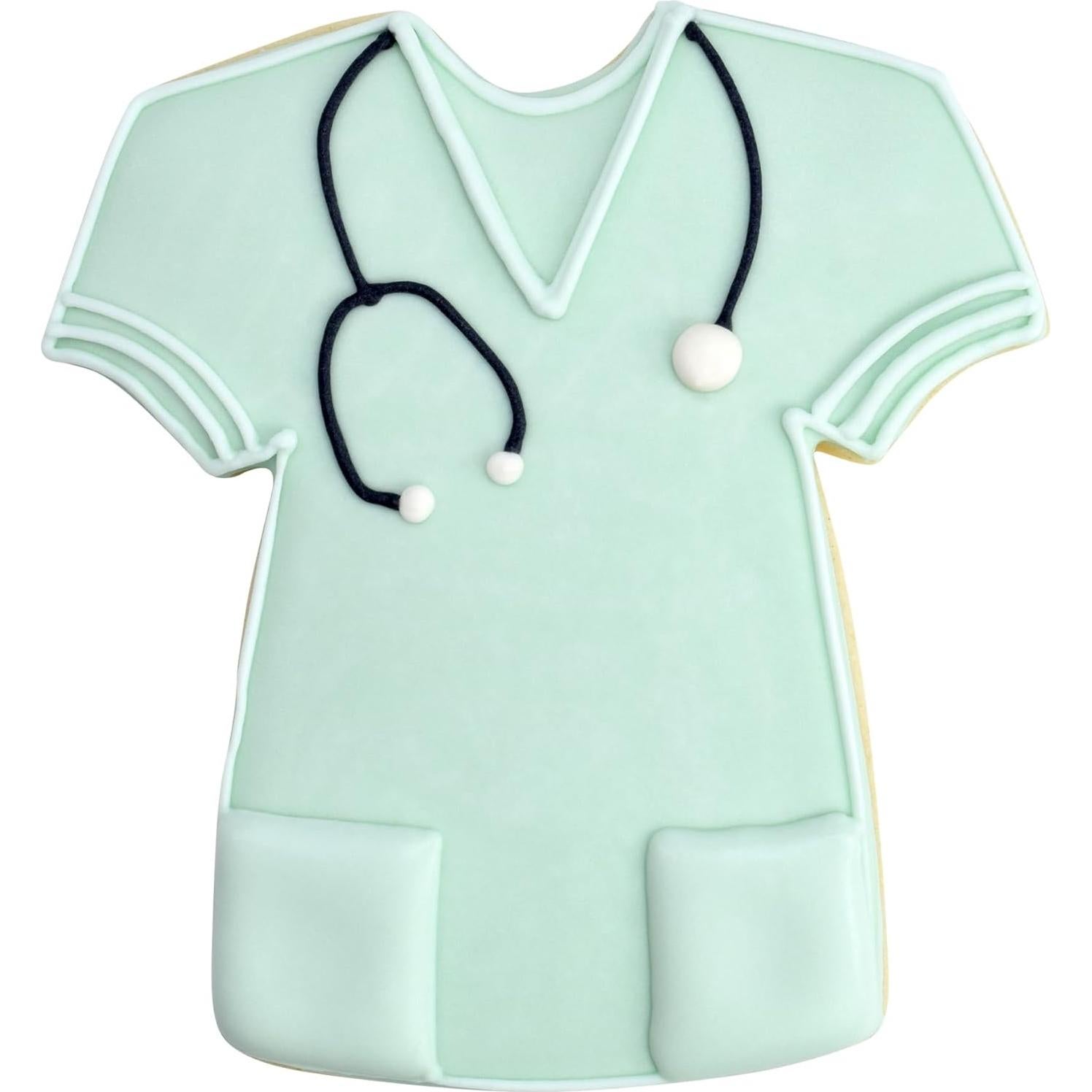 Juego de Cortadores de Galletas Enfermera R&M 5 Piezas Plata