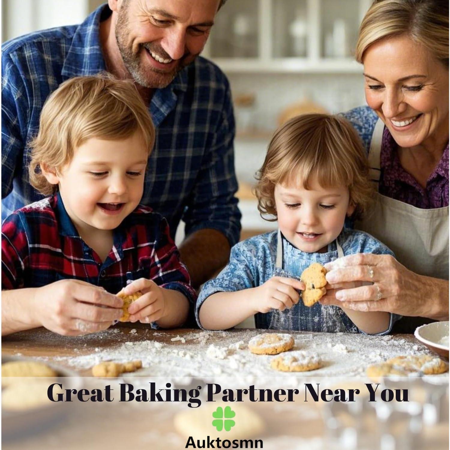 Juego de Cortadores de Galletas Auktosmn Flor Acero Inoxidable 6 Piezas