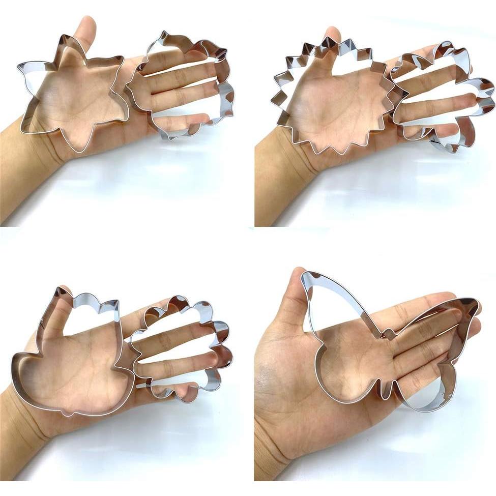 Juego de Cortadores de Galletas LILIAO - 7 Piezas Flores