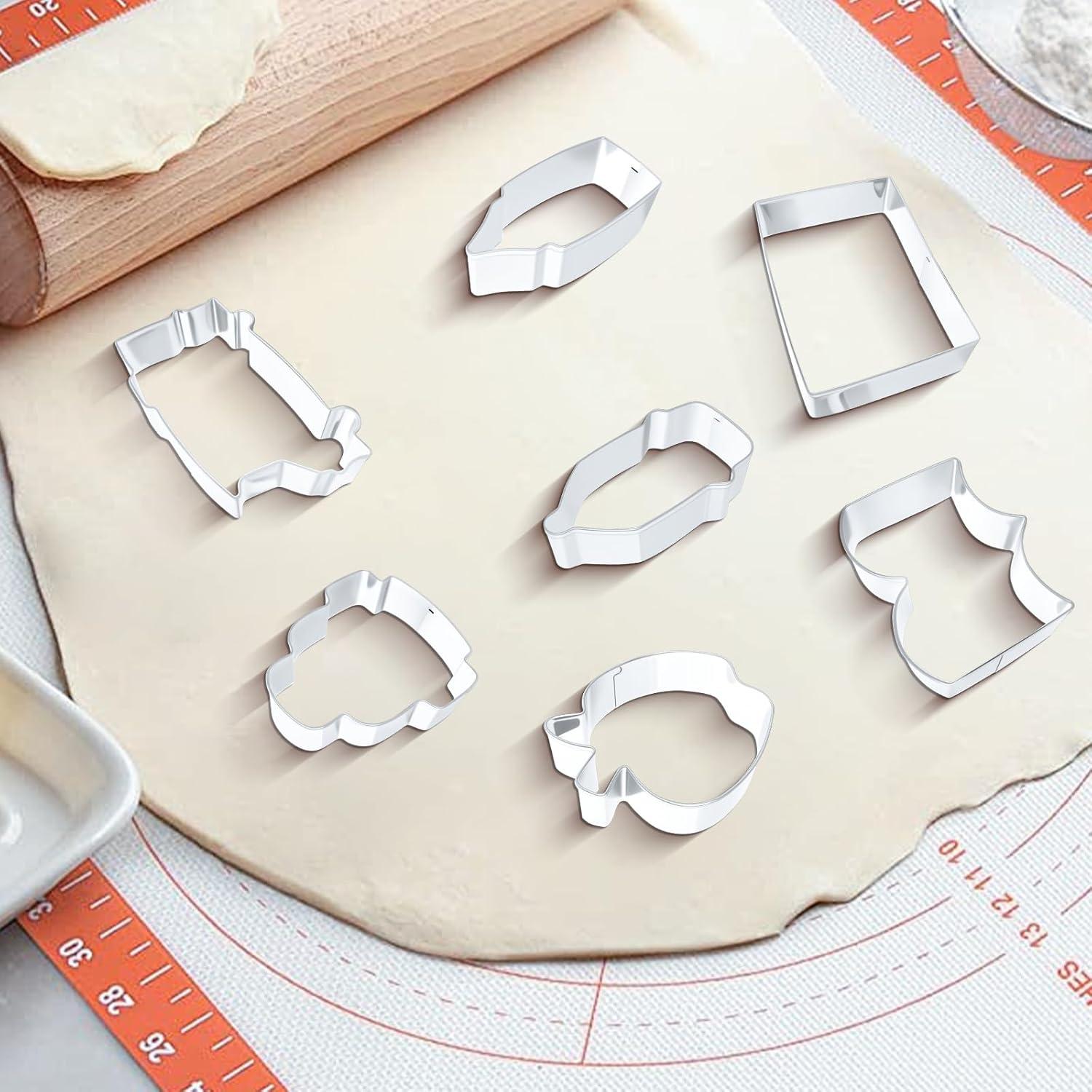 Juego de 9 Cortadores de Galletas Jremreo Escolar Acero Inoxidable