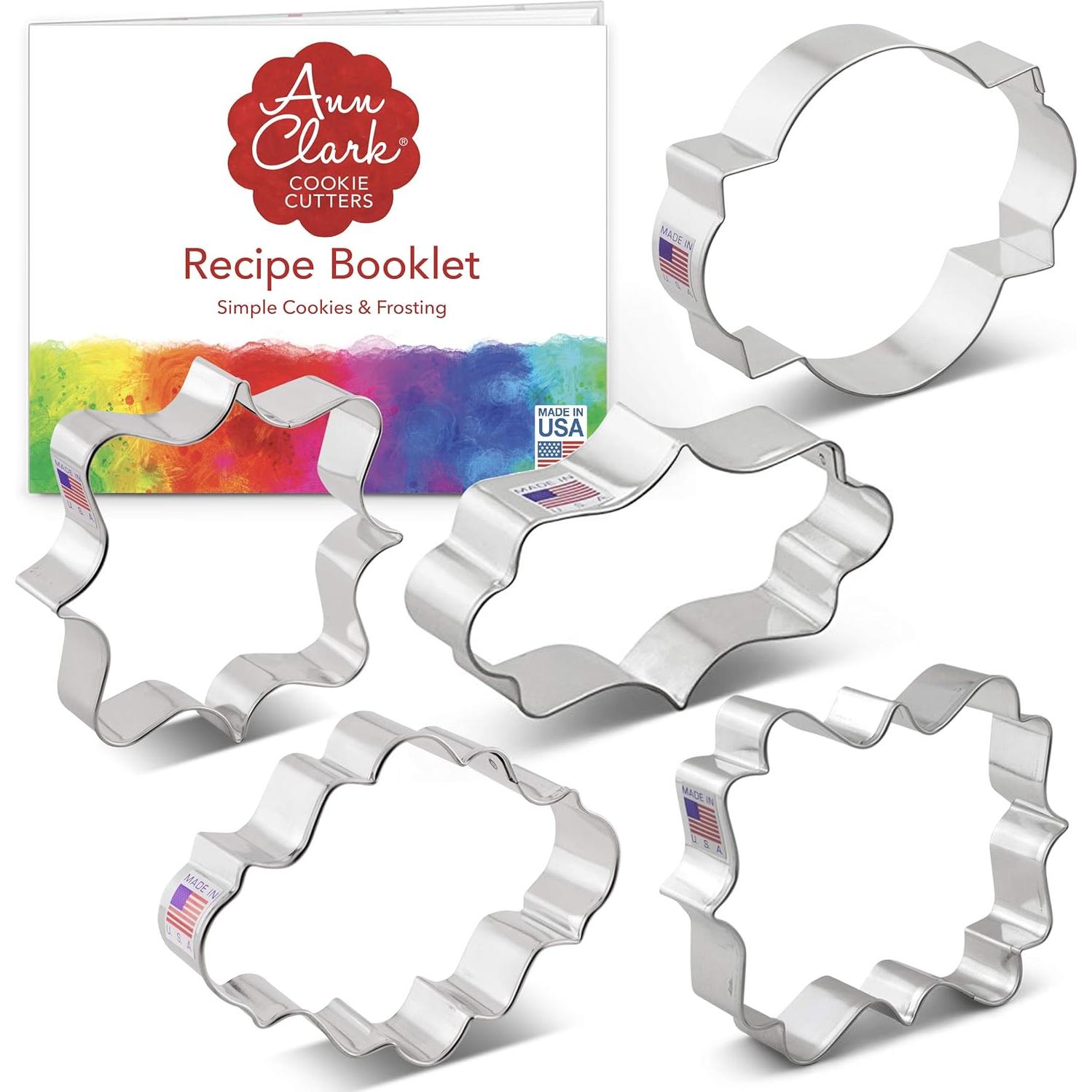 Conjunto de Cortadores de Galletas Ann Clark 5 Piezas - Acero Inoxidable