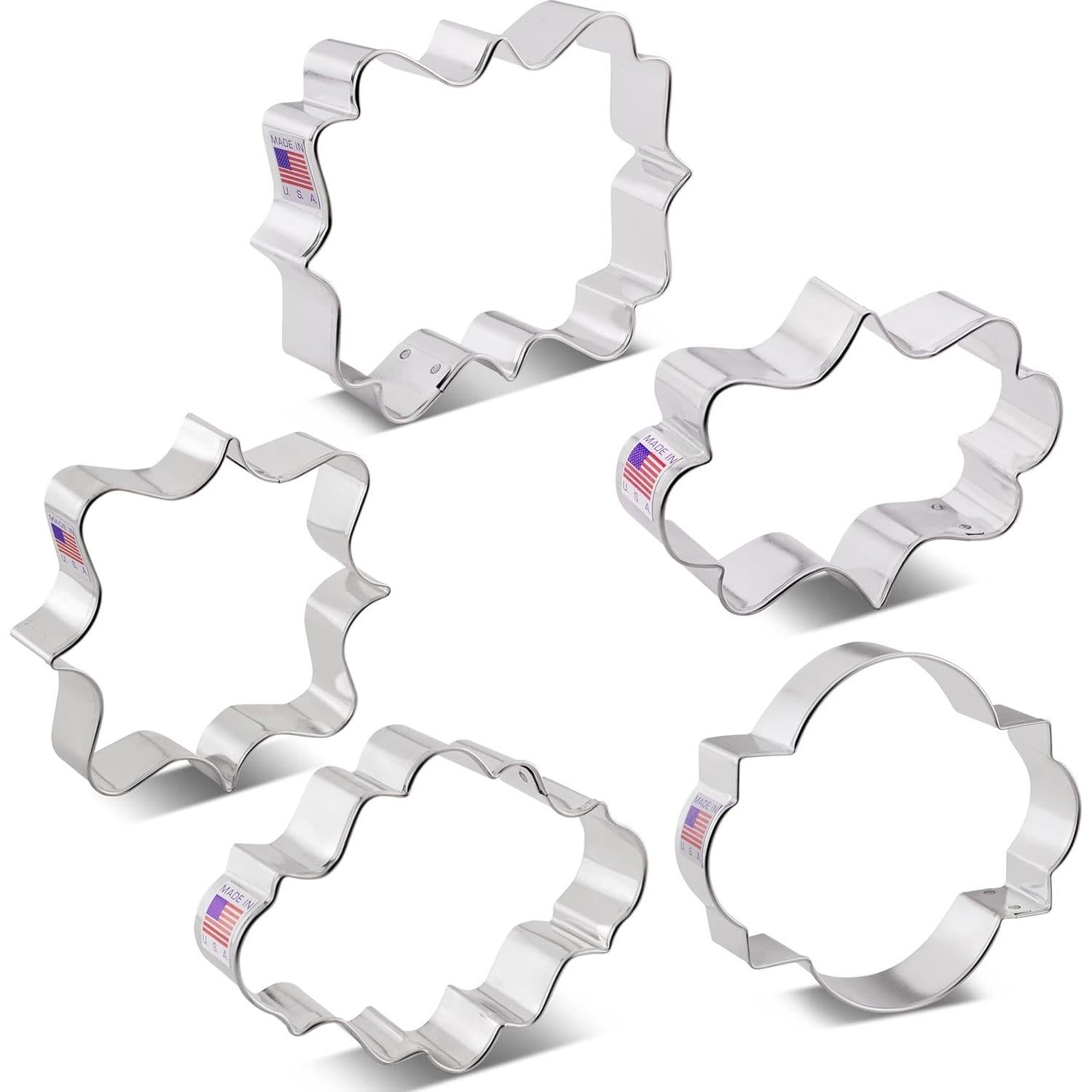 Conjunto de Cortadores de Galletas Ann Clark 5 Piezas - Acero Inoxidable