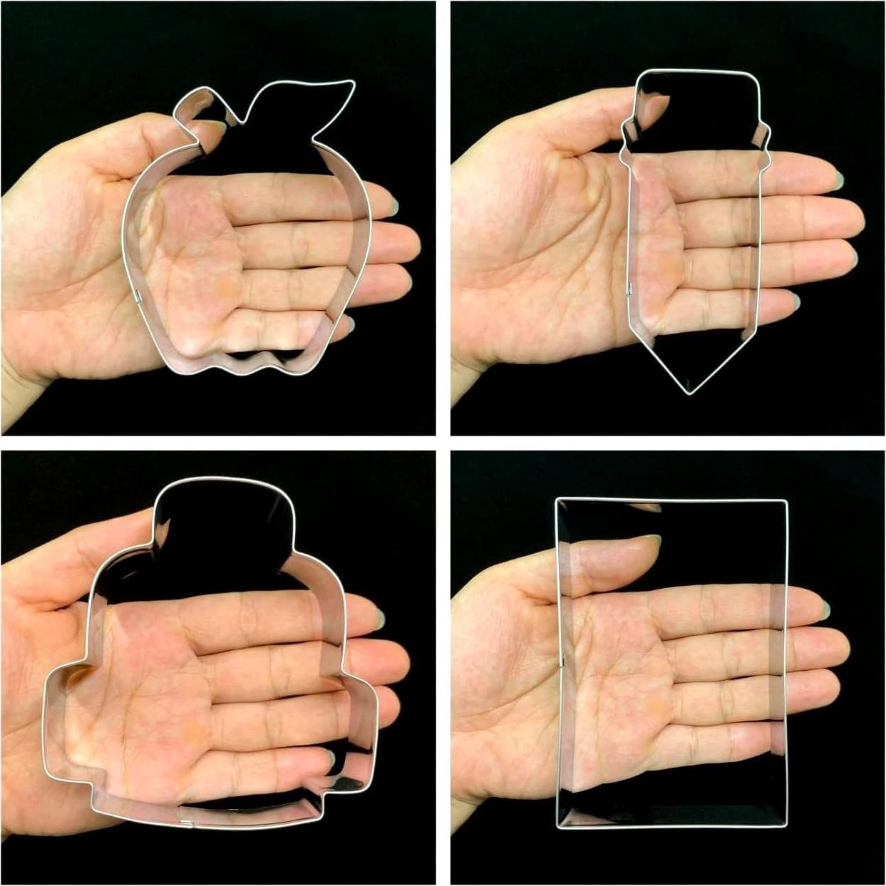 Juego de Cortadores de Galletas LUBTOSMN - Regreso a Clases - 4 Piezas