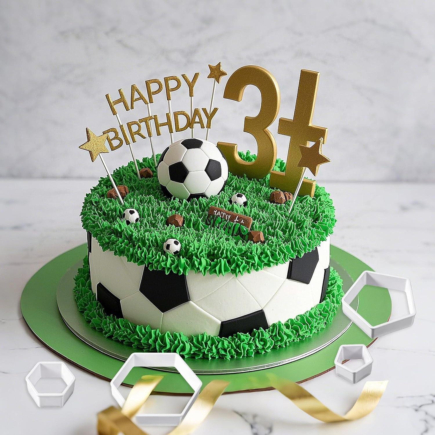 Juego de Cortadores de Galletas de Fútbol 8 Piezas JIYIN