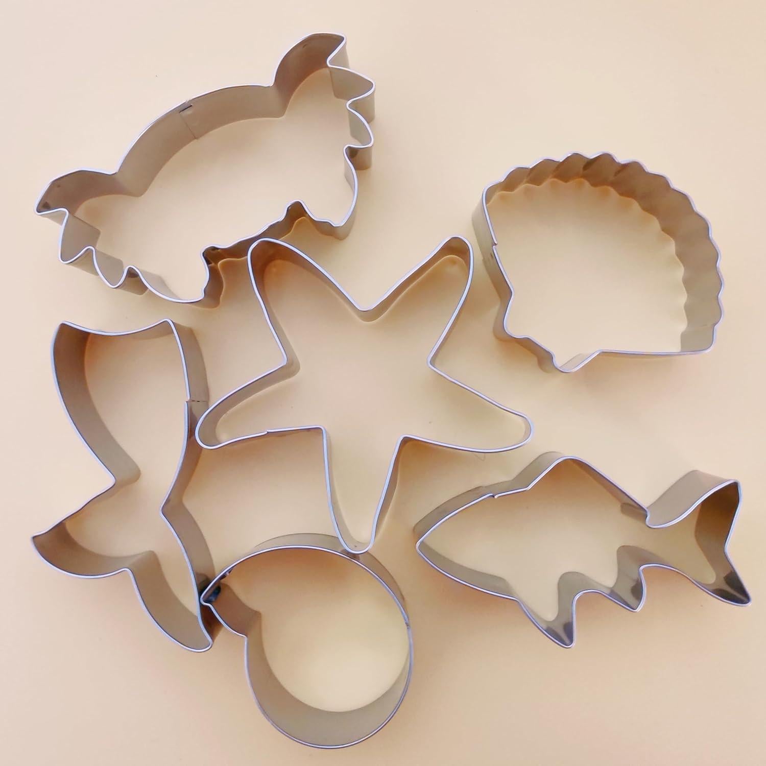 Cortadores de Galletas Temáticos 6 Piezas TUZICAKE Acero Inoxidable