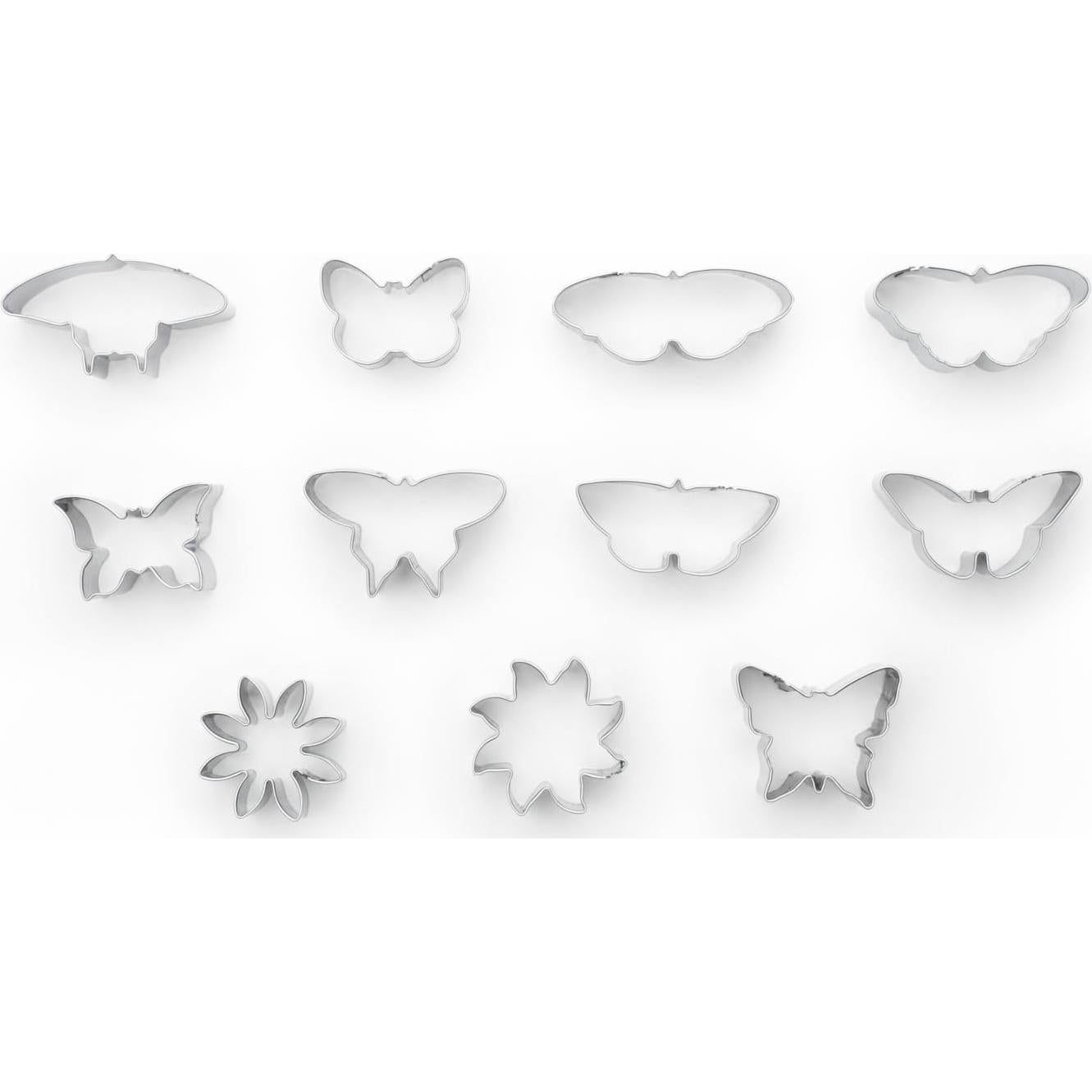 Cortadores de Galletas Fox Run 11 Piezas Flor y Mariposa